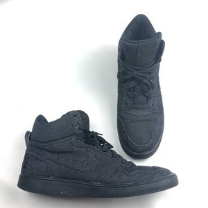 Nike Court Borough Mid Premium Black Denim